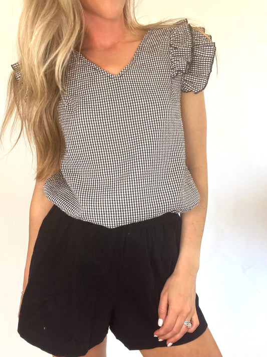 Game Day Ruffle Blouse